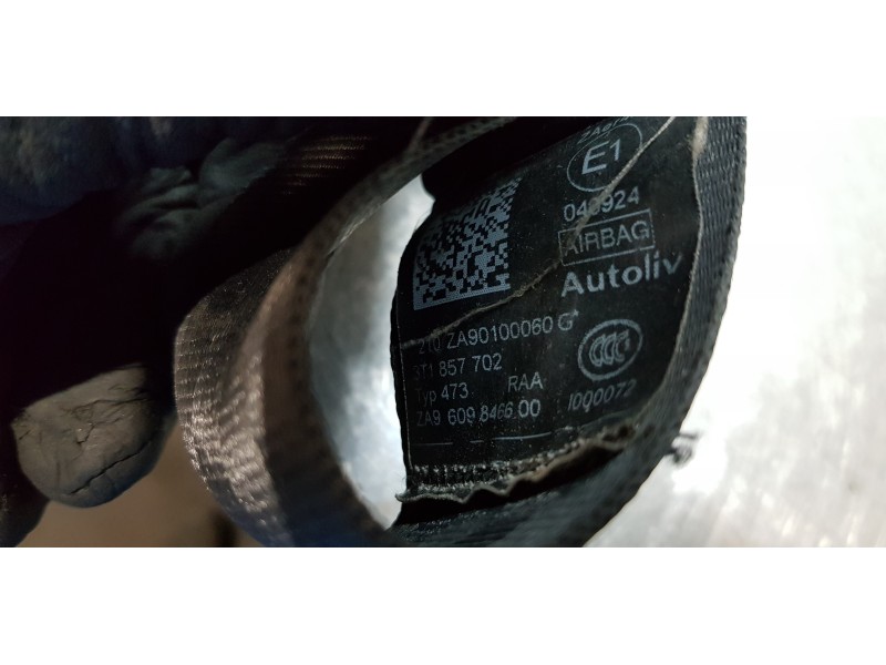 Recambio de cinturon seguridad delantero derecho para skoda superb combi (3t5) exclusive referencia OEM IAM 3T1857702   Recambio de cinturon seguridad delantero derecho para skoda superb combi (3t5) exclusive referencia OEM IAM 3T1857702