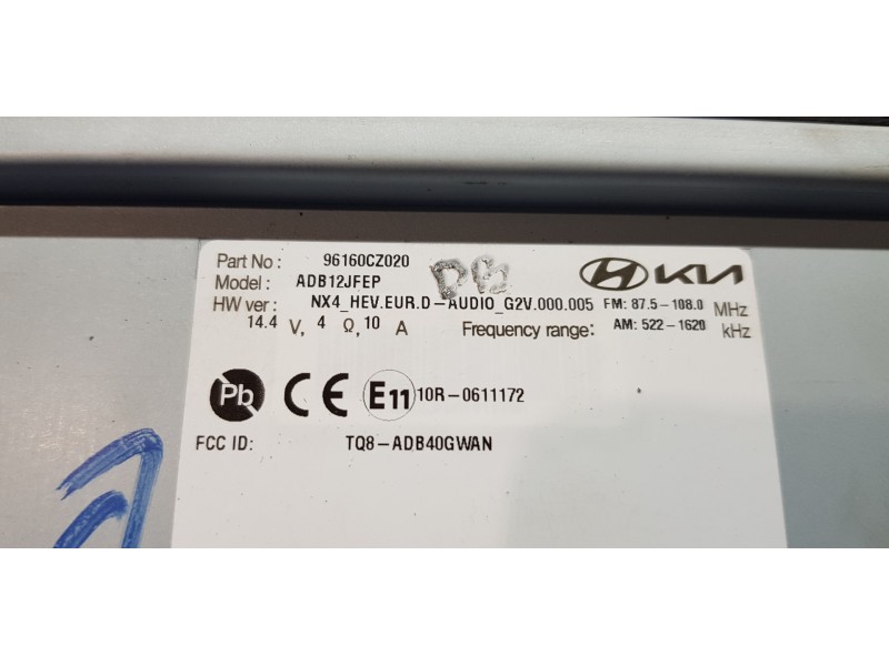 Recambio de sistema navegacion gps para hyundai tucson hybrid referencia OEM IAM 96160CZ020  