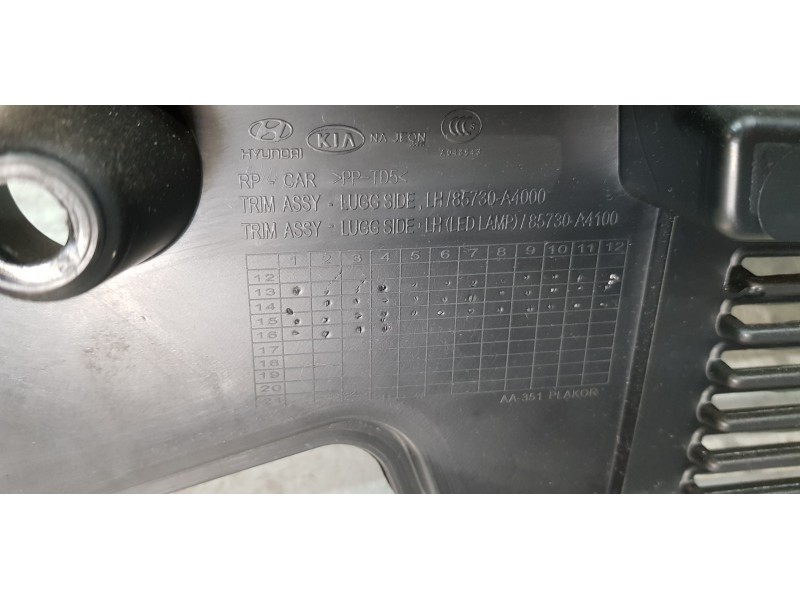 Recambio de guarnecido porton trasero para kia carens ( ) concept referencia OEM IAM 85730A4000WK  