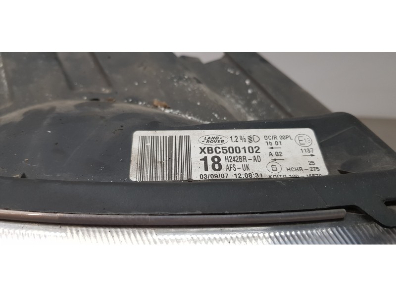 Recambio de faro derecho para land rover discovery v6 td hse referencia OEM IAM XBC500102  