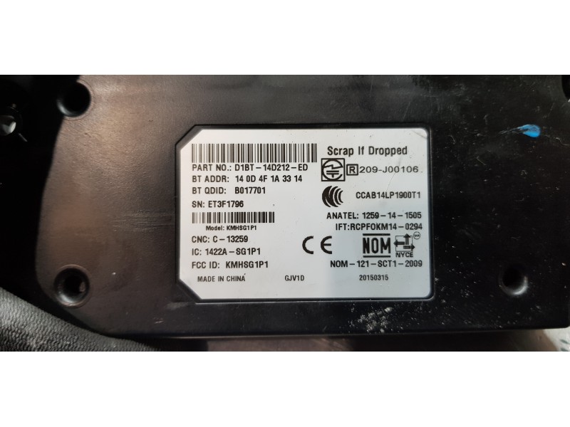 Recambio de modulo confort para ford tourneo connect titanium referencia OEM IAM D1BT14D212ED   Recambio de modulo confort para ford tourneo connect titanium referencia OEM IAM D1BT14D212ED