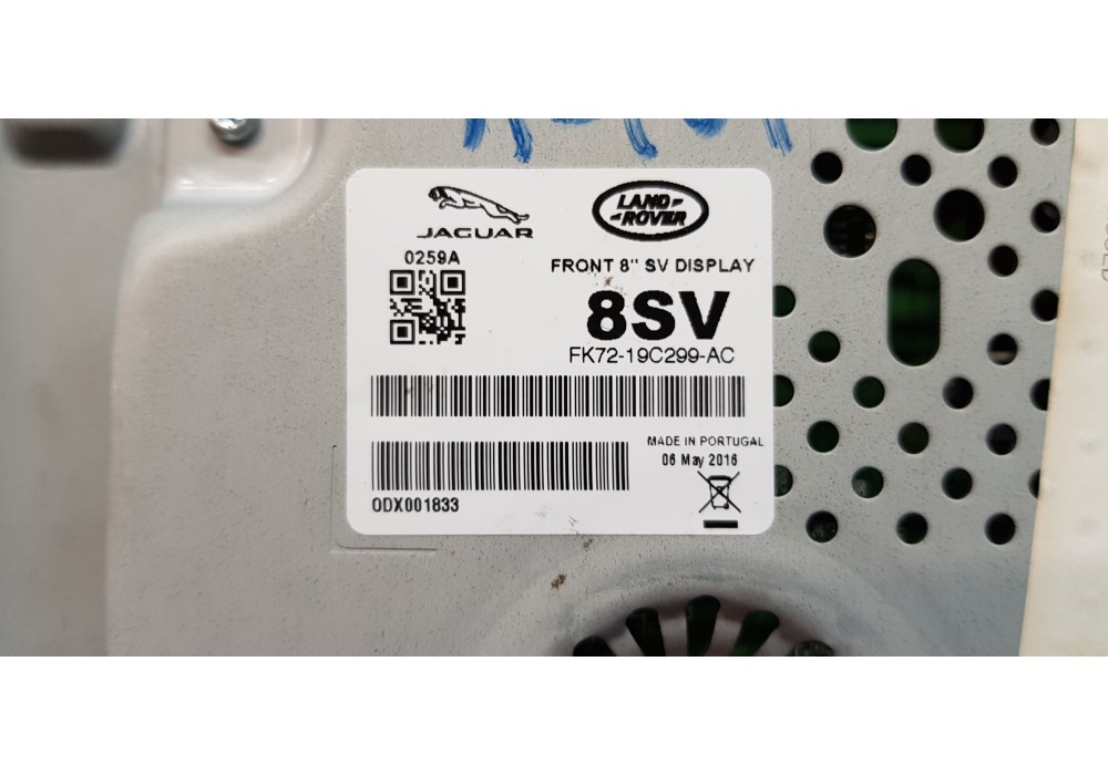 Recambio de pantalla multifuncion para land rover discovery sport pure referencia OEM IAM FK7219C299AC LR112396 FK7219C299AE