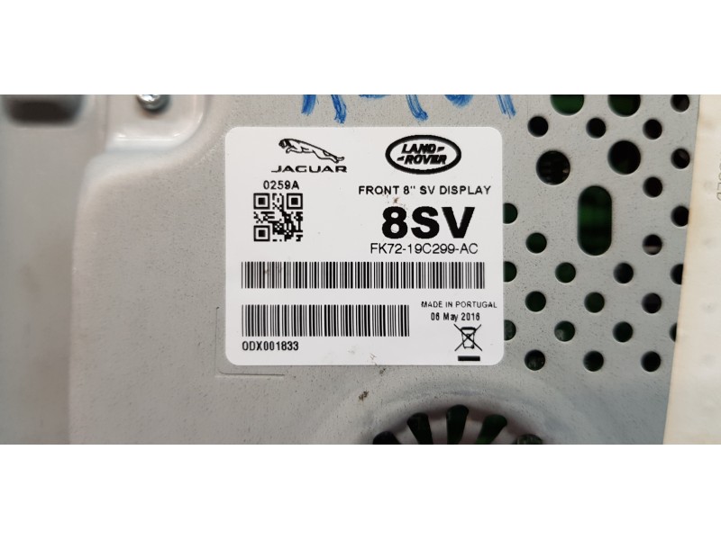 Recambio de pantalla multifuncion para land rover discovery sport pure referencia OEM IAM FK7219C299AC LR112396 FK7219C299AE