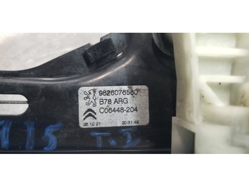 Recambio de elevalunas trasero izquierdo para citroen c4 grand picasso live referencia OEM IAM 9826076580  