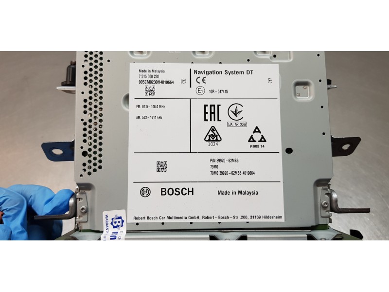 Recambio de pantalla multifuncion para suzuki sx4 glx referencia OEM IAM 3992062MB6  