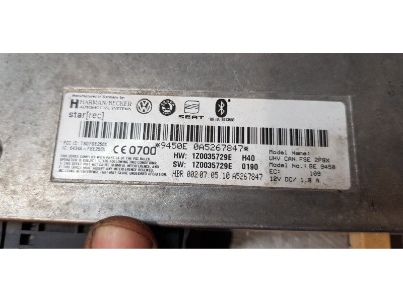 Recambio de modulo electronico para seat leon (1p1) reference referencia OEM IAM 1Z0035729E   Recambio de modulo electronico para seat leon (1p1) reference referencia OEM IAM 1Z0035729E