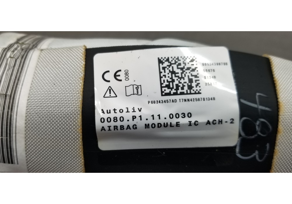 Recambio de airbag cortina delantero izquierdo para jeep compass ii longitude 4x4 referencia OEM IAM 68243457AD P68243457AD 0053