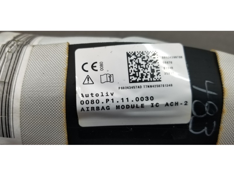 Recambio de airbag cortina delantero izquierdo para jeep compass ii longitude 4x4 referencia OEM IAM 68243457AD P68243457AD 0053
