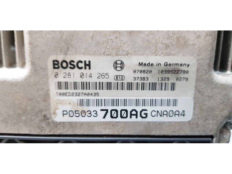 Recambio de centralita motor uce para dodge avenger 2.0 16v crd cat referencia OEM IAM P05033700AG   Recambio de centralita motor uce para dodge avenger 2.0 16v crd cat referencia OEM IAM P05033700AG