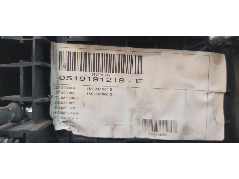 Recambio de caja reles / fusibles para volkswagen touran (1t1) advance referencia OEM IAM 1K0937124K  