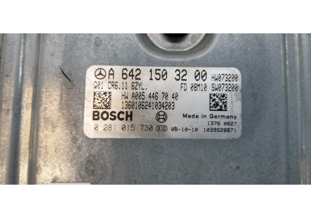 Recambio de centralita motor uce para mercedes clase glk (w204) glk glk 320 cdi 4-matic (204.983) referencia OEM IAM A6421503200