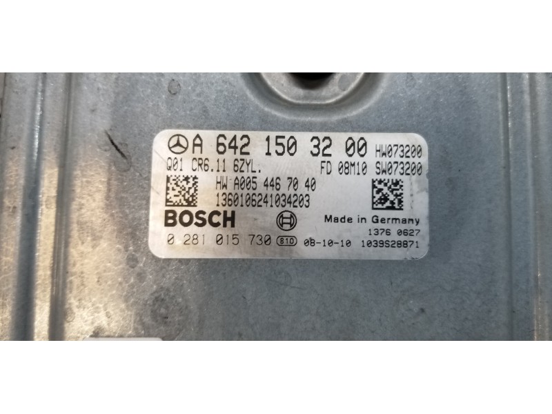 Recambio de centralita motor uce para mercedes clase glk (w204) glk glk 320 cdi 4-matic (204.983) referencia OEM IAM A6421503200