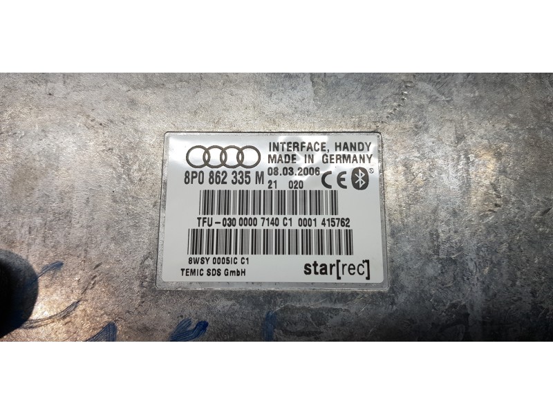 Recambio de modulo electronico para audi a3 sportback (8p) 2.0 tdi attraction referencia OEM IAM 8P0862335M   Recambio de modulo electronico para audi a3 sportback (8p) 2.0 tdi attraction referencia OEM IAM 8P0862335M