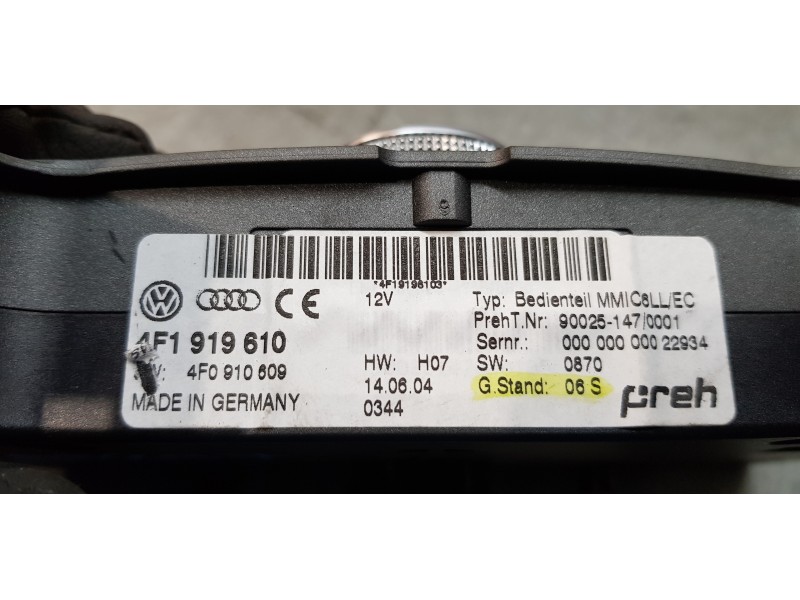 Recambio de mando multifuncion para audi a6 berlina (4f2) 3.2 fsi referencia OEM IAM 4F1919610   Recambio de mando multifuncion para audi a6 berlina (4f2) 3.2 fsi referencia OEM IAM 4F1919610