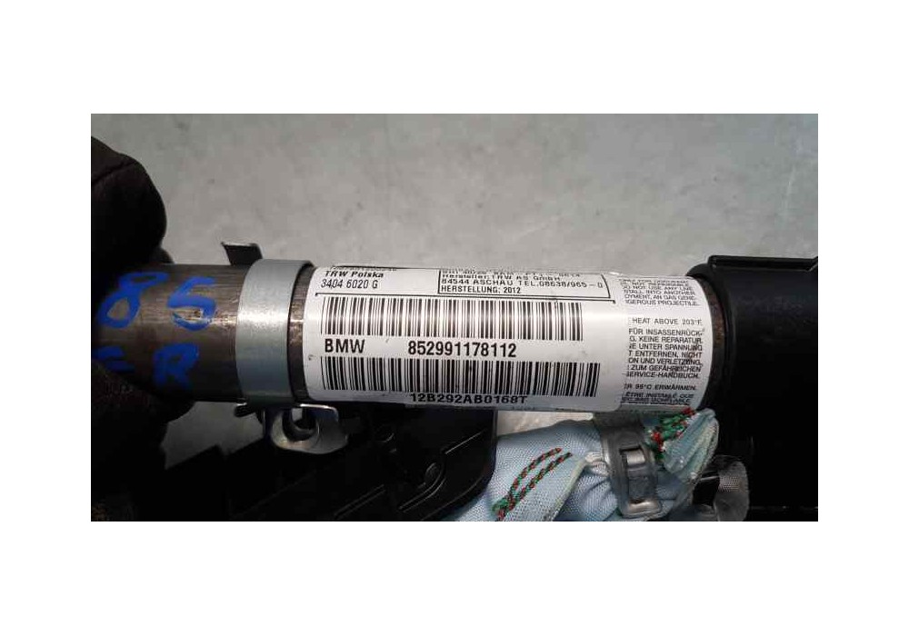 Recambio de airbag cortina delantero derecho para bmw x1 (e84) sdrive 18d referencia OEM IAM 852991178112  