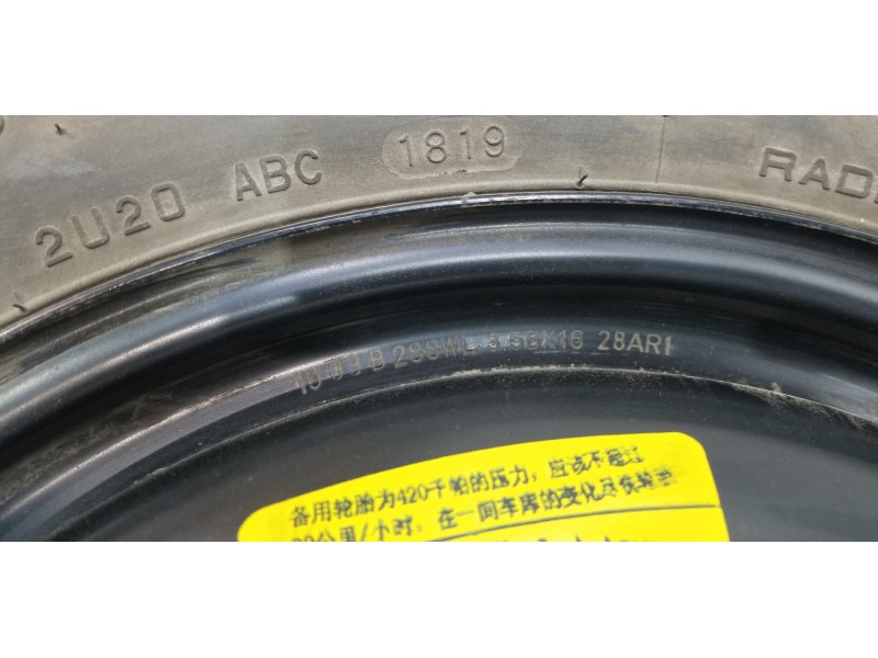 Recambio de neumatico repuesto para citroen c4 grand picasso spacetourer referencia OEM IAM 9675355980  