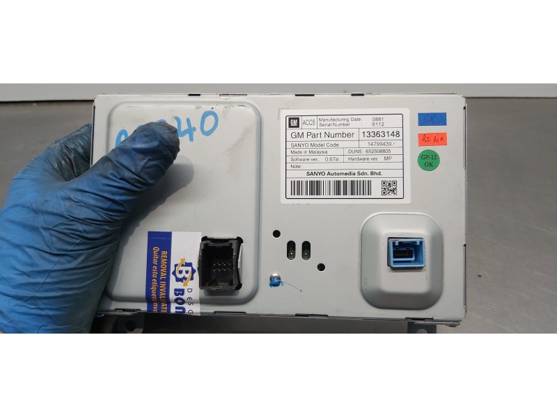 Recambio de pantalla multifuncion para opel meriva b selective referencia OEM IAM 13363148   Recambio de pantalla multifuncion para opel meriva b selective referencia OEM IAM 13363148