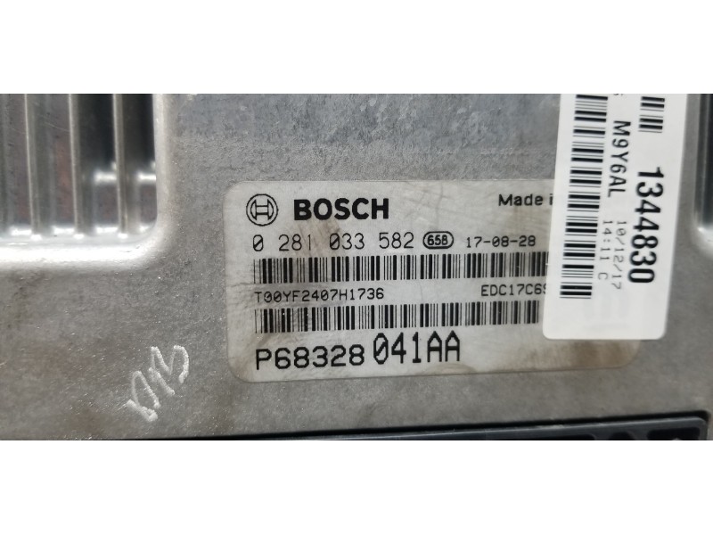 Recambio de centralita motor uce para jeep compass ii longitude 4x4 referencia OEM IAM 68328041AA P68328041AA 0281033582