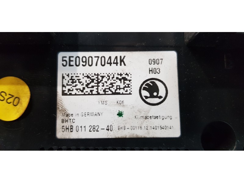 Recambio de mando calefaccion / aire acondicionado para skoda octavia lim. (5e3) ambition referencia OEM IAM 5E0907044K  