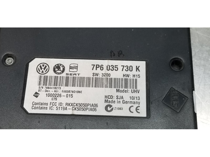 Recambio de modulo electronico para skoda superb combi (3t5) active referencia OEM IAM 7P6035730K  