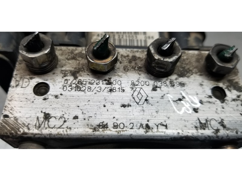 Recambio de abs para renault scenic ii pack authentique referencia OEM IAM 8200038696 0265231000 0265800300 Recambio de abs para renault scenic ii pack authentique referencia OEM IAM 8200038696 0265231000 0265800300