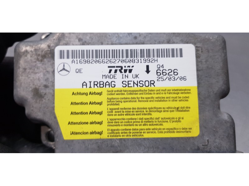 Recambio de centralita airbag para mercedes clase b (w245) 200 cdi (245.208) referencia OEM IAM A1698206626   Recambio de centralita airbag para mercedes clase b (w245) 200 cdi (245.208) referencia OEM IAM A1698206626