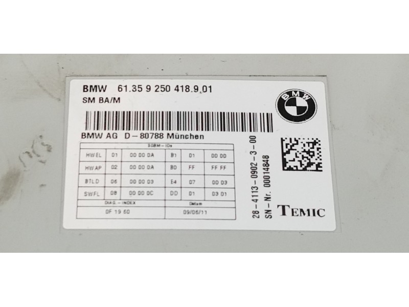 Recambio de modulo electronico para bmw x3 (f25) xdrive 20d referencia OEM IAM 61359250418  