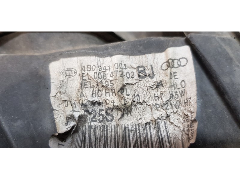 Recambio de faro derecho para audi a6 berlina (4b2) 3.0 referencia OEM IAM 4B0941004BJ   Recambio de faro derecho para audi a6 berlina (4b2) 3.0 referencia OEM IAM 4B0941004BJ