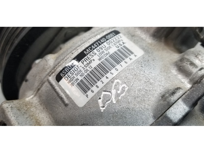 Recambio de compresor aire acondicionado para jeep compass ii longitude 4x4 referencia OEM IAM 68245076AA P68245076AA MC44714008