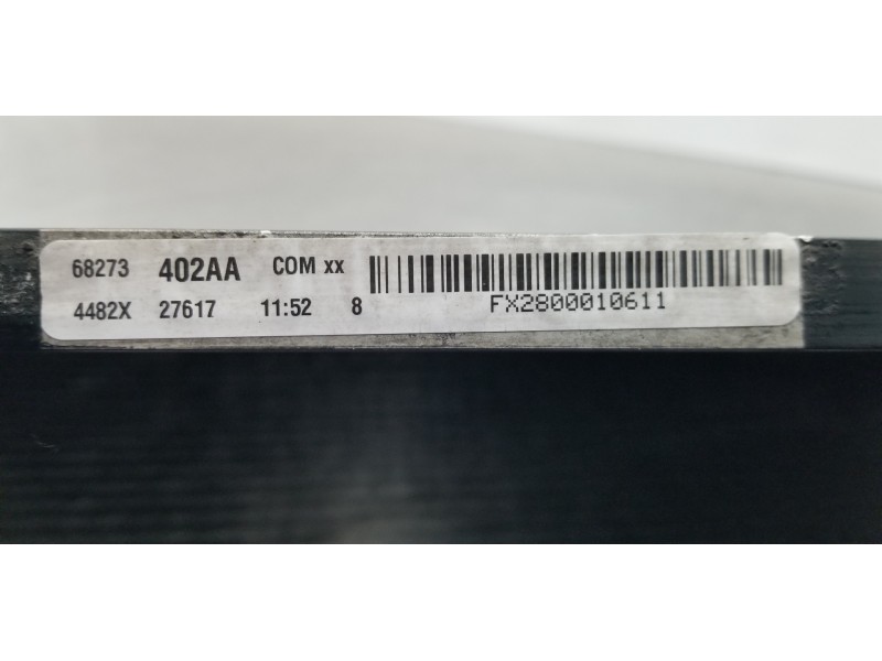 Recambio de condensador / radiador aire acondicionado para jeep compass ii longitude 4x4 referencia OEM IAM 68273402AA  