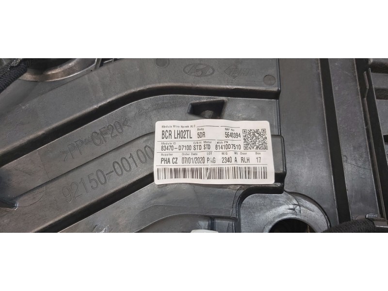 Recambio de elevalunas trasero izquierdo para hyundai tucson klass 2wd referencia OEM IAM 83471D7000  