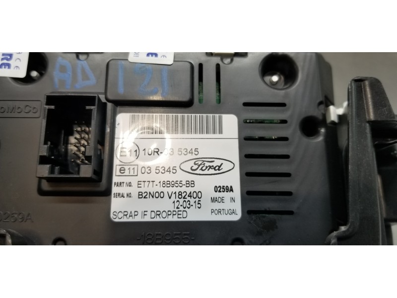 Recambio de pantalla multifuncion para ford tourneo connect titanium referencia OEM IAM ET7T18B955BB   Recambio de pantalla multifuncion para ford tourneo connect titanium referencia OEM IAM ET7T18B955BB