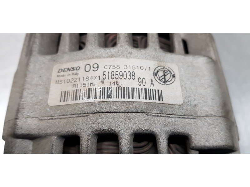 Recambio de alternador para fiat panda (169) 1.2 8v classic referencia OEM IAM 51859038   Recambio de alternador para fiat panda (169) 1.2 8v classic referencia OEM IAM 51859038