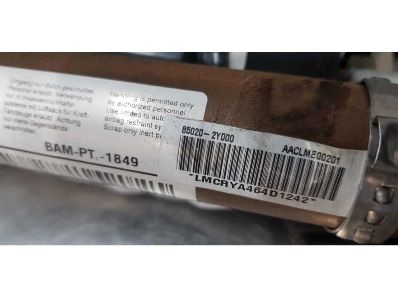 Recambio de airbag cortina delantero derecho para hyundai ix35 style awd referencia OEM IAM 850202Y000  