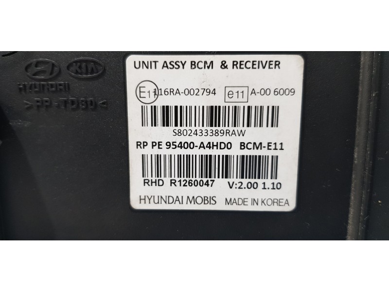 Recambio de modulo electronico para kia carens ( ) basic referencia OEM IAM 95400A4HD0   Recambio de modulo electronico para kia carens ( ) basic referencia OEM IAM 95400A4HD0