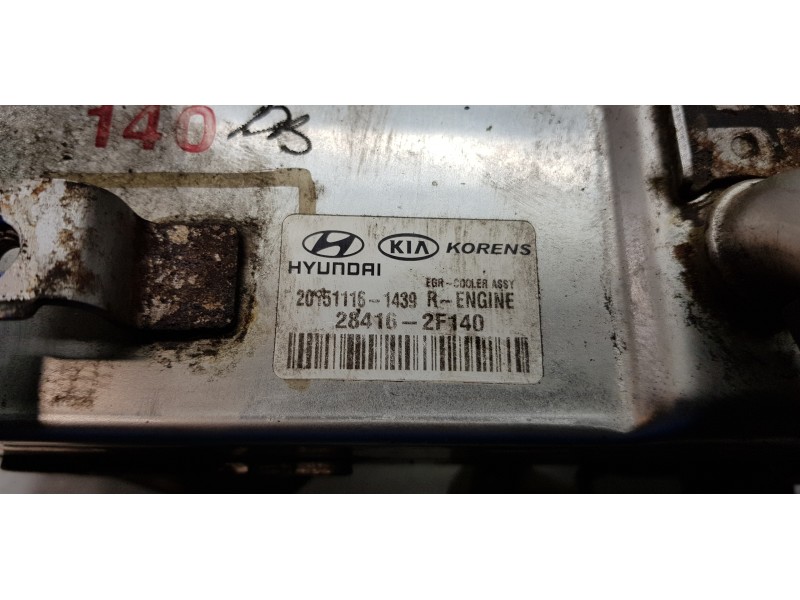 Recambio de enfriador egr para hyundai tucson style 4wd referencia OEM IAM 284162F140  