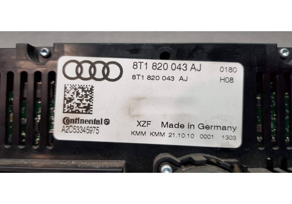 Recambio de mando climatizador para audi a5 coupe (8t) 2.0 tfsi (132kw) referencia OEM IAM 8T1820043AJXZF 8T1820043AJ 