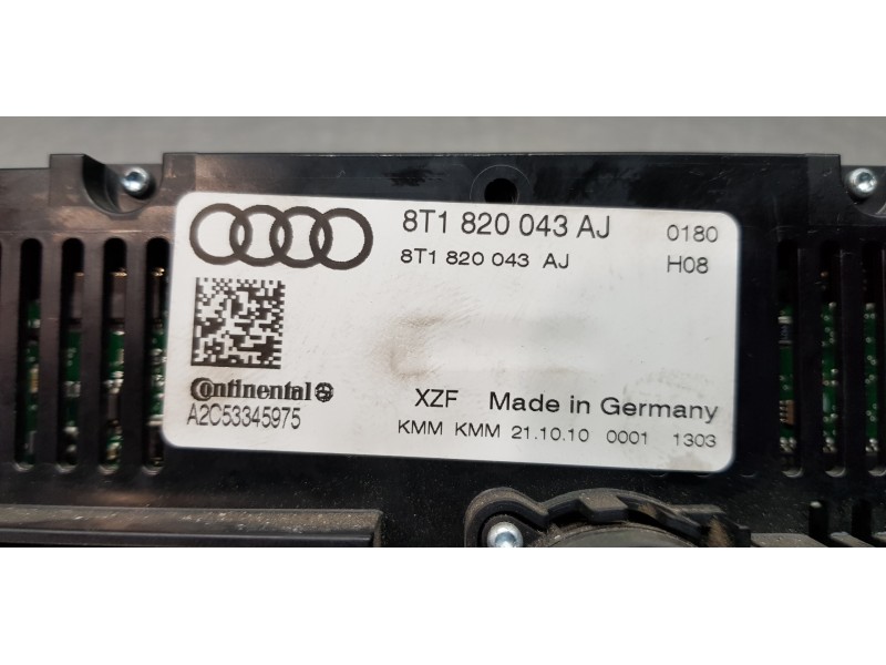 Recambio de mando climatizador para audi a5 coupe (8t) 2.0 tfsi (132kw) referencia OEM IAM 8T1820043AJXZF 8T1820043AJ 