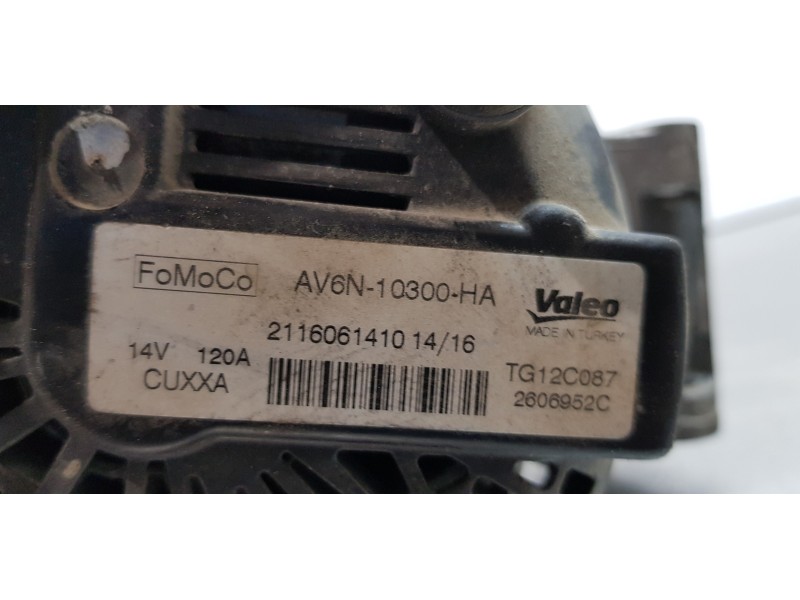Recambio de alternador para ford fiesta (ccn) trend referencia OEM IAM AV6N10300HA   Recambio de alternador para ford fiesta (ccn) trend referencia OEM IAM AV6N10300HA
