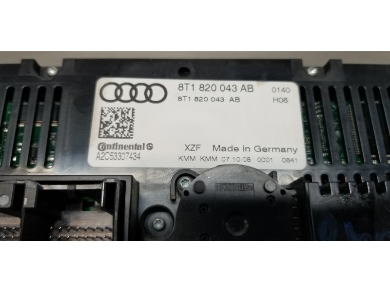 Recambio de mando climatizador para audi a4 ber. (b8) básico referencia OEM IAM 8T1820043ABXZF 8T1820043AB 