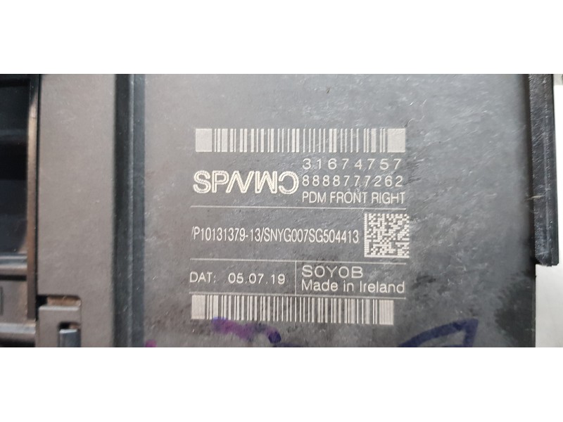 Recambio de motor elevalunas delantero derecho para volvo xc60 inscription awd referencia OEM IAM 31674757  