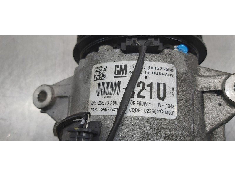 Recambio de compresor aire acondicionado para opel astra j gtc sportive referencia OEM IAM 95521421   Recambio de compresor aire acondicionado para opel astra j gtc sportive referencia OEM IAM 95521421