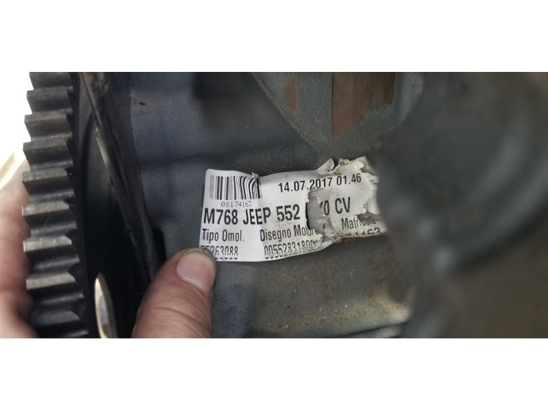 Recambio de motor completo para jeep compass ii longitude 4x4 referencia OEM IAM 55263088  