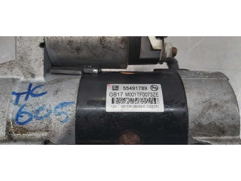 Recambio de motor arranque para opel astra j gtc sportive referencia OEM IAM 55491789   Recambio de motor arranque para opel astra j gtc sportive referencia OEM IAM 55491789