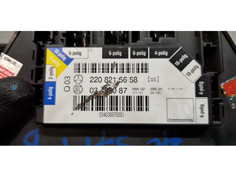 Recambio de interruptor para mercedes clase s (w220) berlina 5.0 v8 24v cat referencia OEM IAM 2208215658  