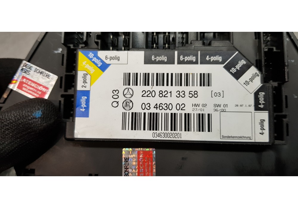 Recambio de interruptor para mercedes clase s (w220) berlina 5.0 v8 24v cat referencia OEM IAM 2208213358  
