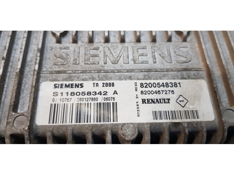 Recambio de centralita cambio automatico para renault clio iii luxe privilege referencia OEM IAM 8200548381  