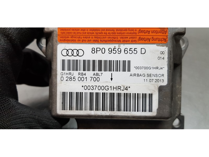 Recambio de centralita airbag para audi a3 (8p) 2.0 tdi ambiente referencia OEM IAM 8P0959655D 0285001700 