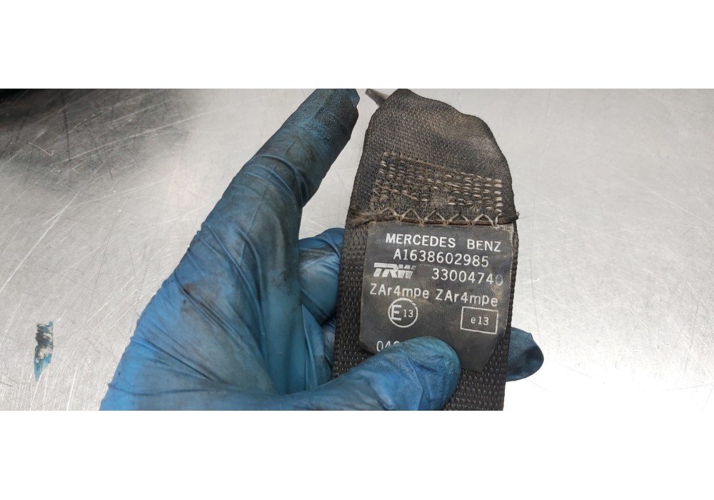 Recambio de cinturon seguridad delantero izquierdo para mercedes clase m (w163) 270 cdi (163.113) referencia OEM IAM A1638602985 Recambio de cinturon seguridad delantero izquierdo para mercedes clase m (w163) 270 cdi (163.113) referencia OEM IAM A1638602985