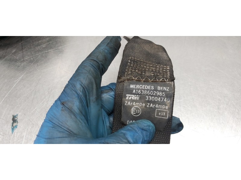 Recambio de cinturon seguridad delantero izquierdo para mercedes clase m (w163) 270 cdi (163.113) referencia OEM IAM A1638602985 Recambio de cinturon seguridad delantero izquierdo para mercedes clase m (w163) 270 cdi (163.113) referencia OEM IAM A1638602985